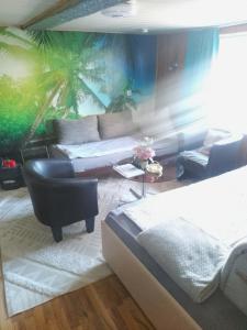 Ruang duduk di Monteurwohnung Olsberg