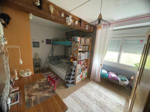 Camera con letto a castello e libreria. di Au repos du Lezard , l italienne a Durtal Altre 11 foto