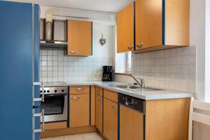 Dapur atau dapur kecil di Ferienwohnung Ziegler