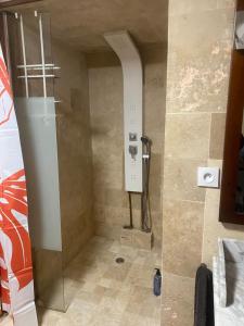 a bathroom with a shower in a room at COEUR CREOLE in Le Tampon +51 photos