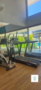 Fitness centrum a/nebo fitness zařízení v ubytování Flat Malia Beach 005A + 9 fotografií
