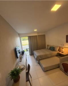 Postel nebo postele na pokoji v ubytování Flat Malia Beach 005A