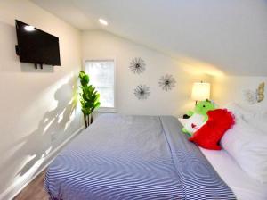 Katil atau katil-katil dalam bilik di Acadia Farms Carriage house