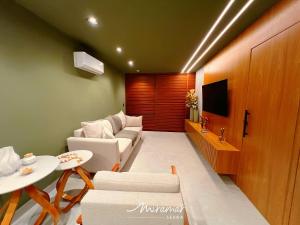 Et tv og/eller underholdning på Montelier- Frio, Serra, Linda Vista em Bananeiras