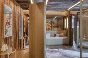 Katil atau katil-katil dalam bilik di Chalet Marmotte +73 gambar