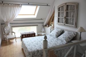 Postel nebo postele na pokoji v ubytování Chambre d'hôtes face à Briare