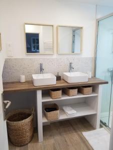 Et badeværelse på Cottage des Alizes