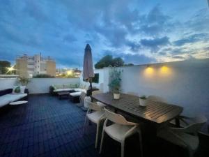 Μπαλκόνι ή βεράντα στο Gran terraza Muchavista San Juan Alicante