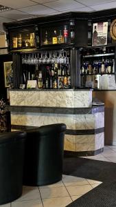 Lounge nebo bar v ubytování Motel Kruna