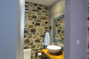 Koupelna v ubytování Mystras Inn