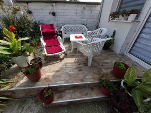 Un balcón o terraza en Apartmani Milićević