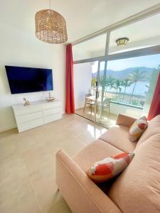 TV a/nebo společenská místnost v ubytování Luxury Apartment Playa del Cura