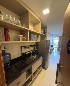 Kuchyň nebo kuchyňský kout v ubytování Flat Malia Beach 005A