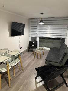 Χώρος καθιστικού στο Departamento disponible hasta 5 personas