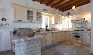 Kuchyň nebo kuchyňský kout v ubytování Tinos Sky View Villa