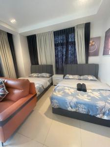 Ένα ή περισσότερα κρεβάτια σε δωμάτιο στο Lovely Riverine studio rda1608A with balcony +35 φωτογραφίες