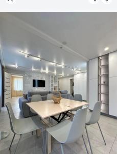 Nhà bếp/bếp nhỏ tại Boutique apartment Most City Area