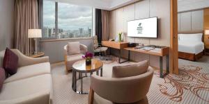 Posezení v ubytování Holiday Inn Chengdu Oriental Plaza -Chunxi Road Taikoo Li Branch