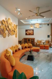 Posezení v ubytování LA Homestay - Lá's House