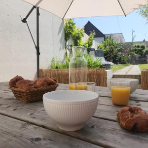 Jídlo v prázdninového domu nebo okolí