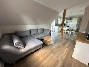 Ruang duduk di Ferienwohnung Oberförstchen