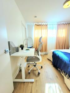 Voodi või voodid majutusasutuse MTR Apart Montreal Hospital Corporate Stay toas