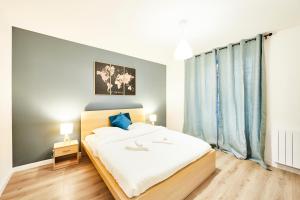 Postel nebo postele na pokoji v ubytování RB-0G - Joli 3 pièces tout équipé au RDC pour 1 à 5 pers + 6 fotografií