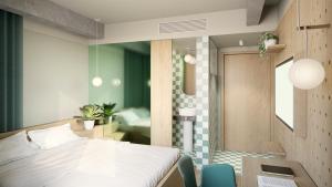 Postel nebo postele na pokoji v ubytování Hobo Oslo + 14 fotografií