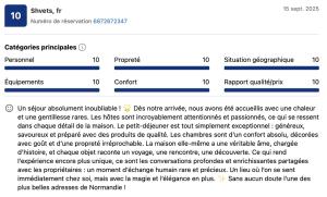 a screenshot of a cell phone screen with a document at Domaine La Perruche Parenthèse poétique Vue Mont-Saint-Michel & Petit-déjeuner festin in Servon