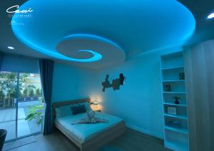 Postel nebo postele na pokoji v ubytování C8 Rock Garden Pool Villa พูลวิลล่า + 34 fotografií