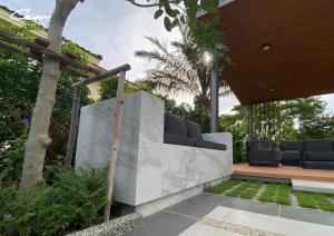 Zahrada ubytování C8 Rock Garden Pool Villa พูลวิลล่า