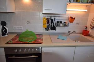 Kuchyň nebo kuchyňský kout v ubytování Ferienhaus "OstseeDuft auf dem Lande" OFC 03 + 8 fotografií