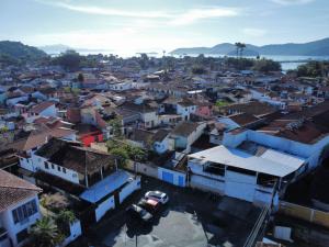 an aerial view of a city with buildings at Viva Brasil Pousada in Paraty