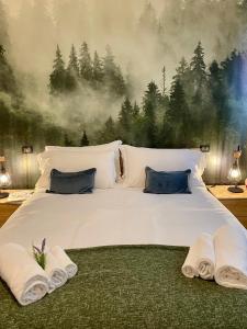 Postel nebo postele na pokoji v ubytování Bnbook Blue River -2 bedrooms and private parking + 17 fotografií