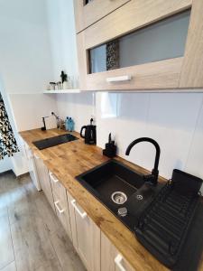 Η κουζίνα ή μικρή κουζίνα στο Apartament Rzeźnicza 25 - Rynek