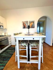 Dapur atau dapur kecil di Casa A-Danieli