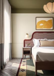 Postel nebo postele na pokoji v ubytování The Hoxton, Dublin