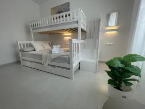 Ένα ή περισσότερα κρεβάτια σε δωμάτιο στο Mirador Castillo Belmez