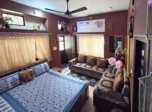 Χώρος καθιστικού στο Shri Radhe Home Stay