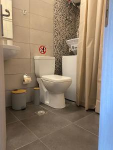 ニキアナにあるRegium Studioのトイレと洗面台付きのバスルーム