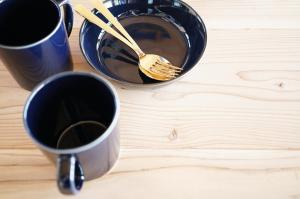京丹後市にあるSAUNA&CURRY URI Kyotango - Vacation STAY 31558vのコーヒーとフォーク