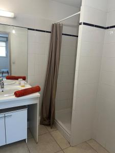 Ένα μπάνιο στο F2 moderne, proche gare, terrasse et parking prive +15 φωτογραφίες