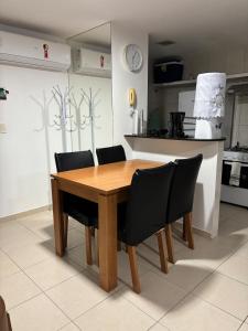 Køkken eller tekøkken på Apartamento mobiliado a beira mar!