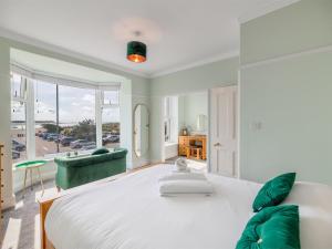 Ένα ή περισσότερα κρεβάτια σε δωμάτιο στο 3 bed in Aberdovey DY053
