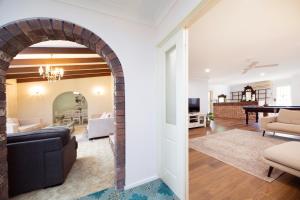 Χώρος καθιστικού στο Villa Solana