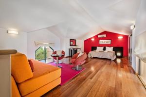 Tempat tidur dalam kamar di Baia da Luz Resort