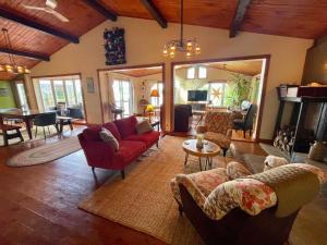 Posezení v ubytování Spa & Waterfront - Chalet le Colibri