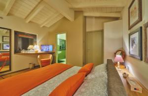 Säng eller sängar i ett rum på Luna del Colle B&B