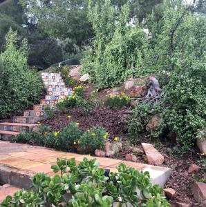 Κήπος έξω από το Pet Friendly Charming Cottage with Incredible Views and Hot-tub in Rainbow, California