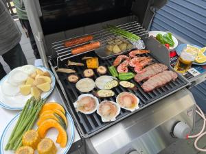 Gril dostupný pro hosty v prázdninového domu